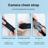 Action Camera Chest Mount Harness Breathable Accessories for Sports Travel for Gopro 10 Dji Osmo 4