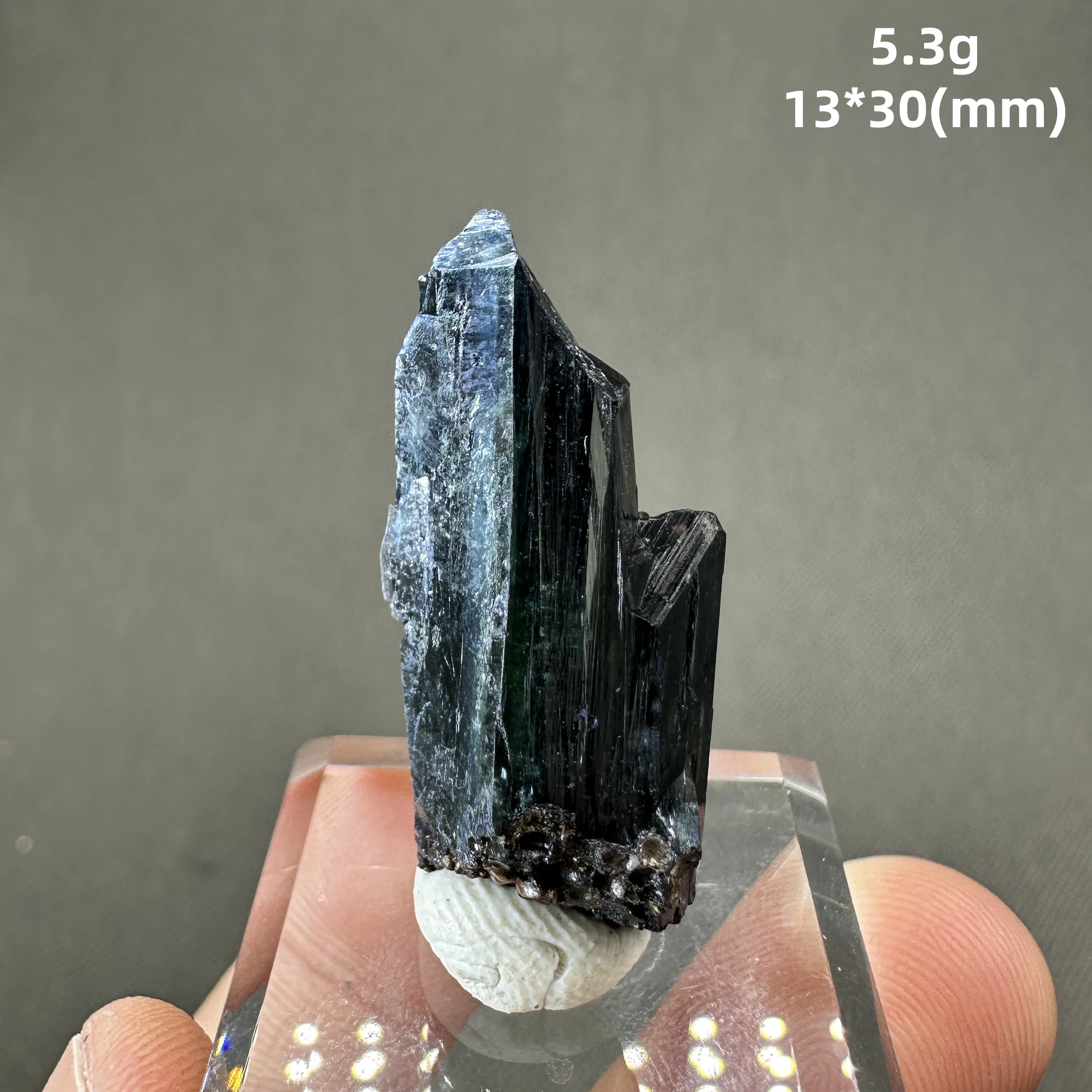 Natural rare Brazil  Vivianite Blue ironearth mineral specimen + Excluding glass base + healing quartz crystals and stones 4