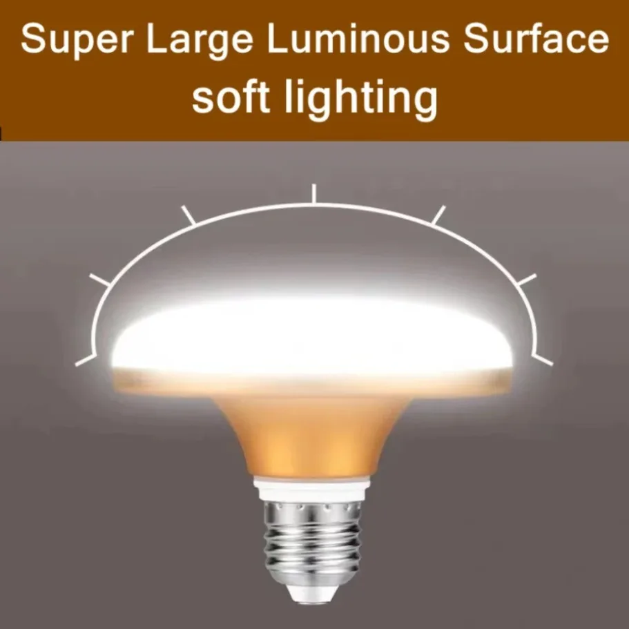 65W E27 LED Bulb AC 220V UFO LED Light Indoor White Light Table Lamps Garage Eye Care E27 Lighting Lamp