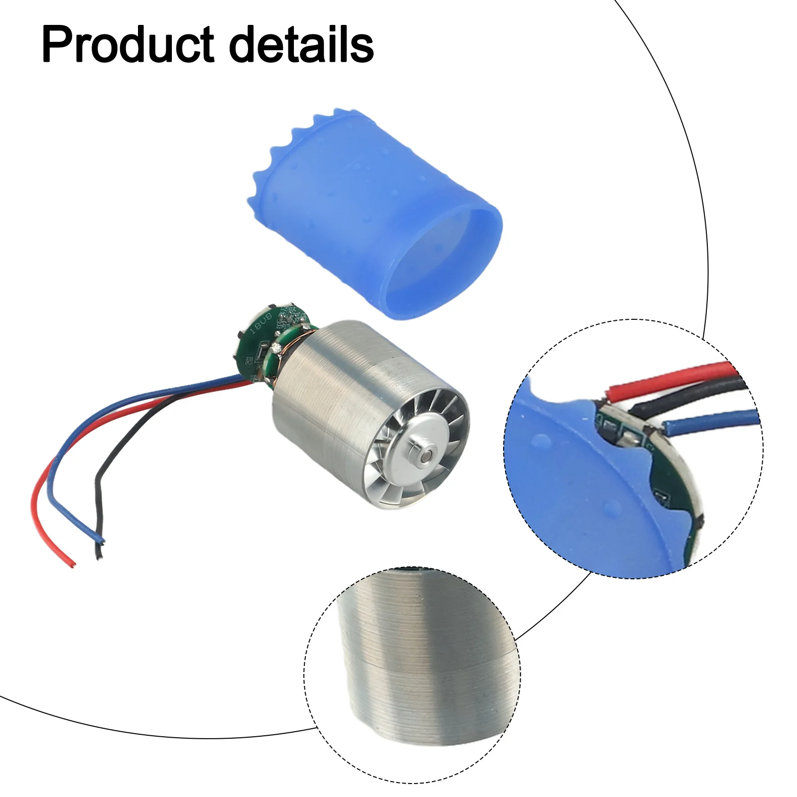12v Brushless Motor 100,000 Rpm High-speed Blowing Bladeless Fan Motor DC High Speed Metal Replacement Tool Accessories