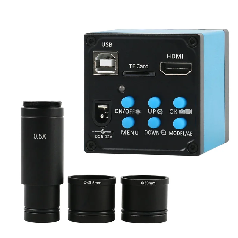 1080P 20MP HDMI USB Industrial Video Microscope Camera TF Card Video