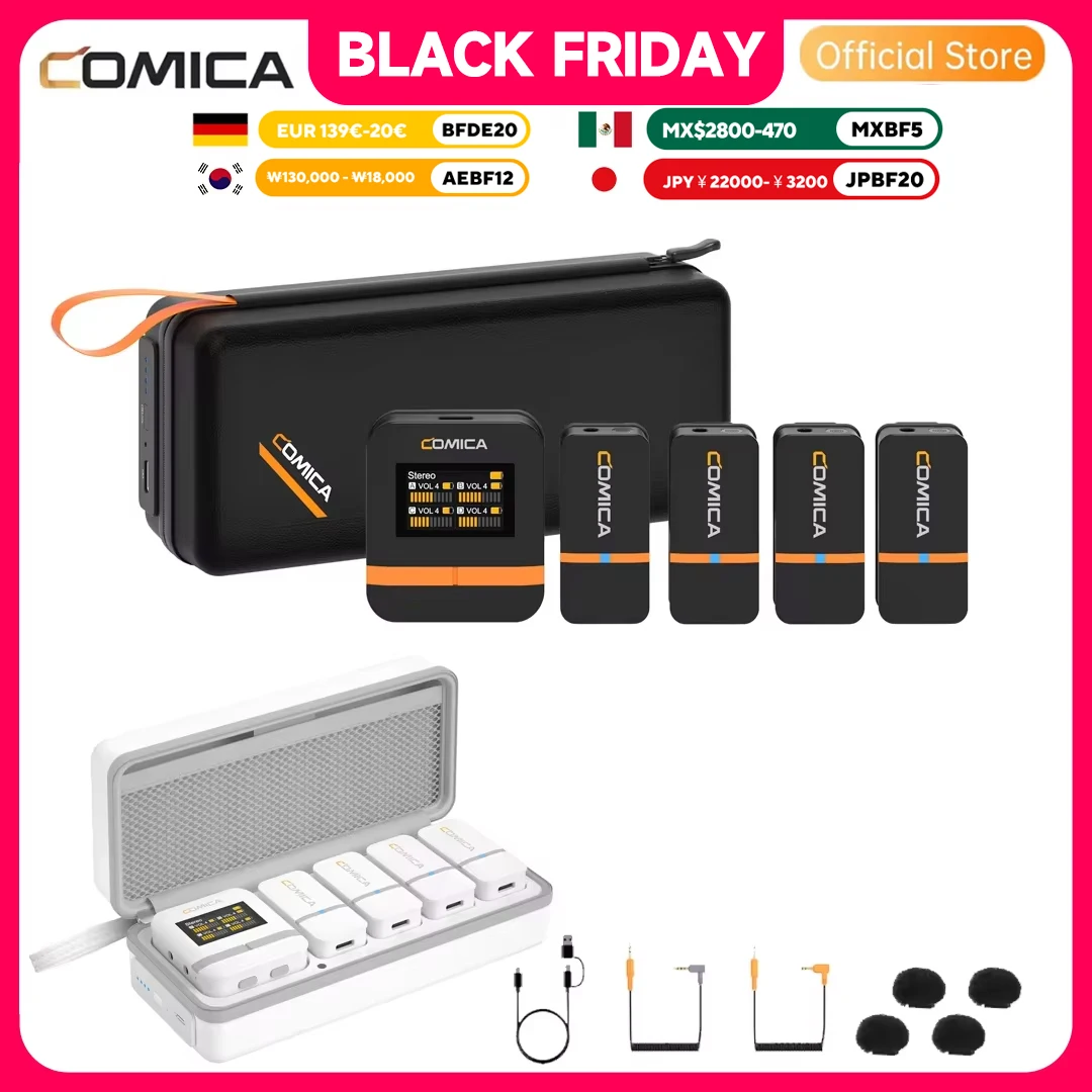 COMICA Vimo Q 4チャンネルミニワイヤレスマイク ワイヤレスラベリア