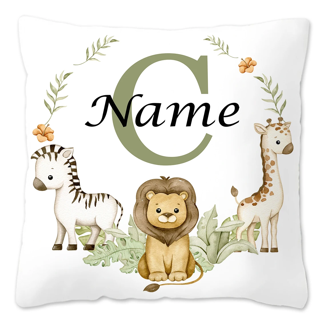 Personalized Animal-Themed Pillowcase for Kids' Birthday & Bedroom Decor