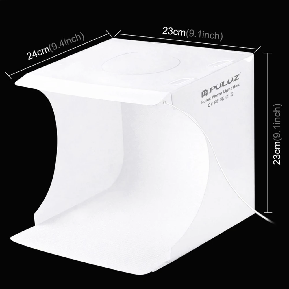Mini Folding Lightbox Photography Photo Studio Box White Folding Lighting Softbox Photo Background Kit For DSLR Camera Phone