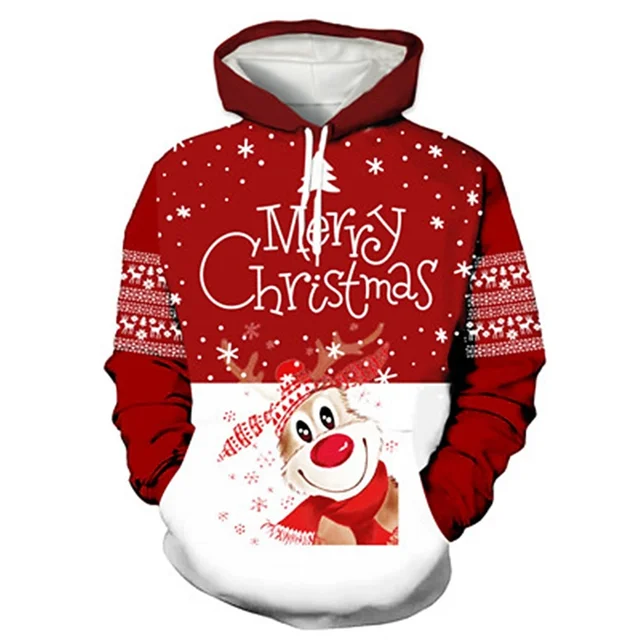 Kapuze Weihnachts Hoodies Herren Mode Weihnachten Hoodies