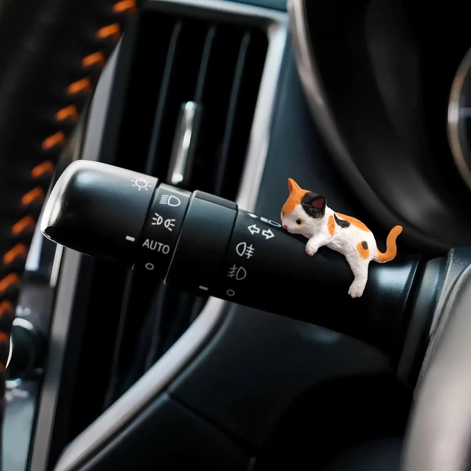 Accessori per Interni Auto a Tema Gatto, Set di 5 Decorazioni Carine per Cruscotto e Specchietto Retrovisore per Donne e Ragazze - Image 4