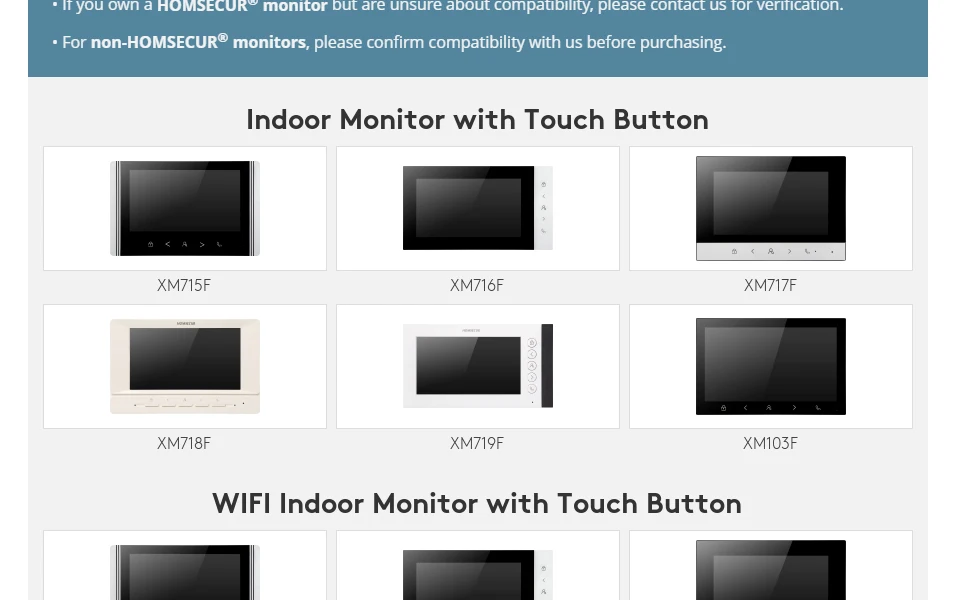 Sb2e12427cf084ce0bbe1c9613e4373bfO XC112F-2 HD Waterproof Doorbell Camera with 2 Call Buttons for XSL 4 Wire 1080P Video Door Phone Intercom Home Security 2 Flats
