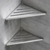 Bathroom Shelf Corner Shower Shelf No Drilling 304 Stainless Steel Corner Organizer Storage Heavy-Duty Hollow Shampoo Rack 1