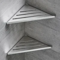 Bathroom Shelf Corner Shower Shelf No Drilling 304 Stainless Steel Corner Organizer Storage Heavy-Duty Hollow Shampoo Rack 1