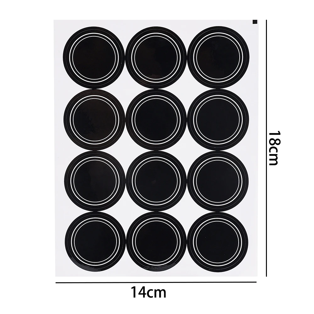 5/10Sheets Round Spice Can Label Kitchen Room Spice Jar Labels Waterproof and Oil-proof Erasable Blackboard Package Stickers label stickers