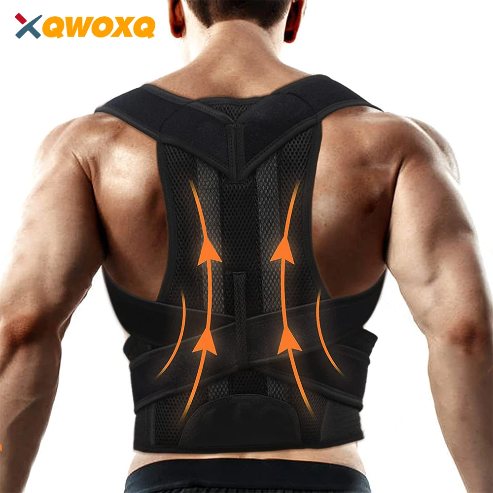 Back Support Belt, Adjustable Back Brace Posture Corrector, Shoulder