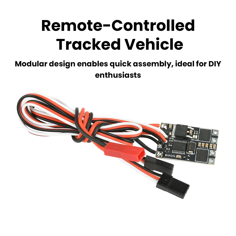 ESC double moteur 5A pour char RC, compatible 2S/3S LiPo