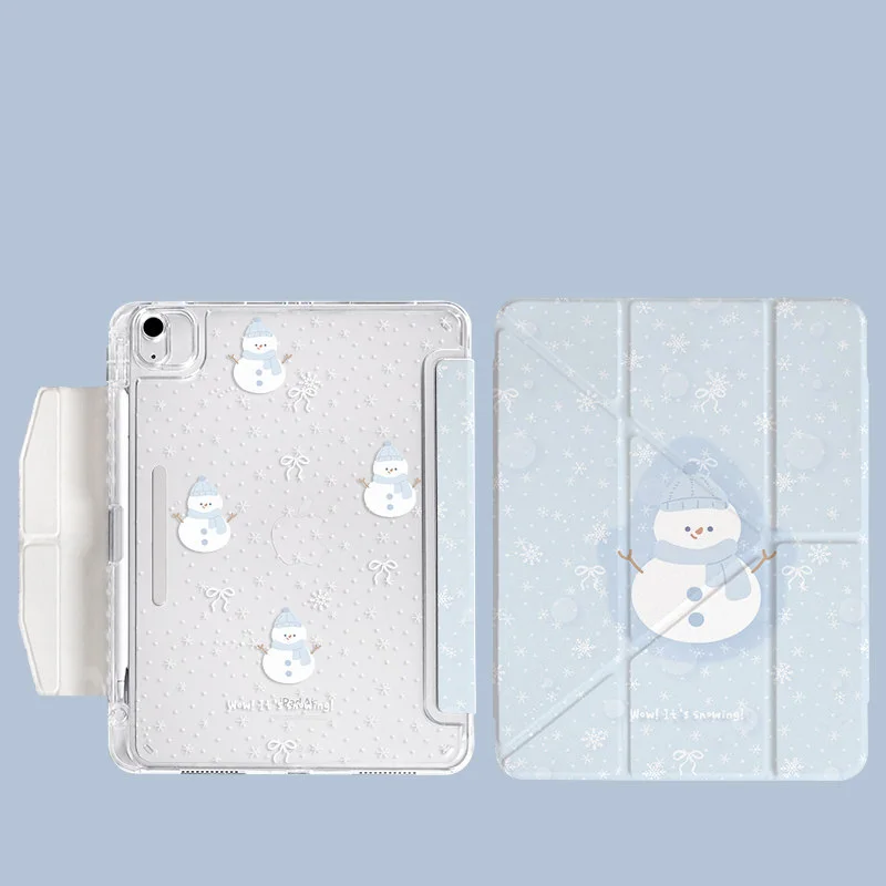 Premium Foldable iPad Case with Magnetic Buckle and Inner Pocket