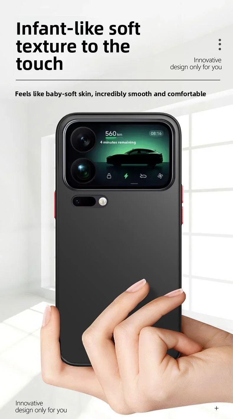 Matte Magnetic Protective Hard PC Back Cover Case for Wireless Charging Smartphones