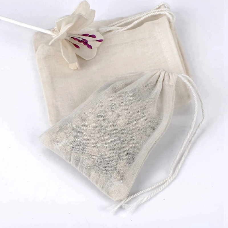 300 Pieces Drawstring Cotton Bags Muslin Bags,Tea Brew Bags (4 X 3 Inches)  - AliExpress