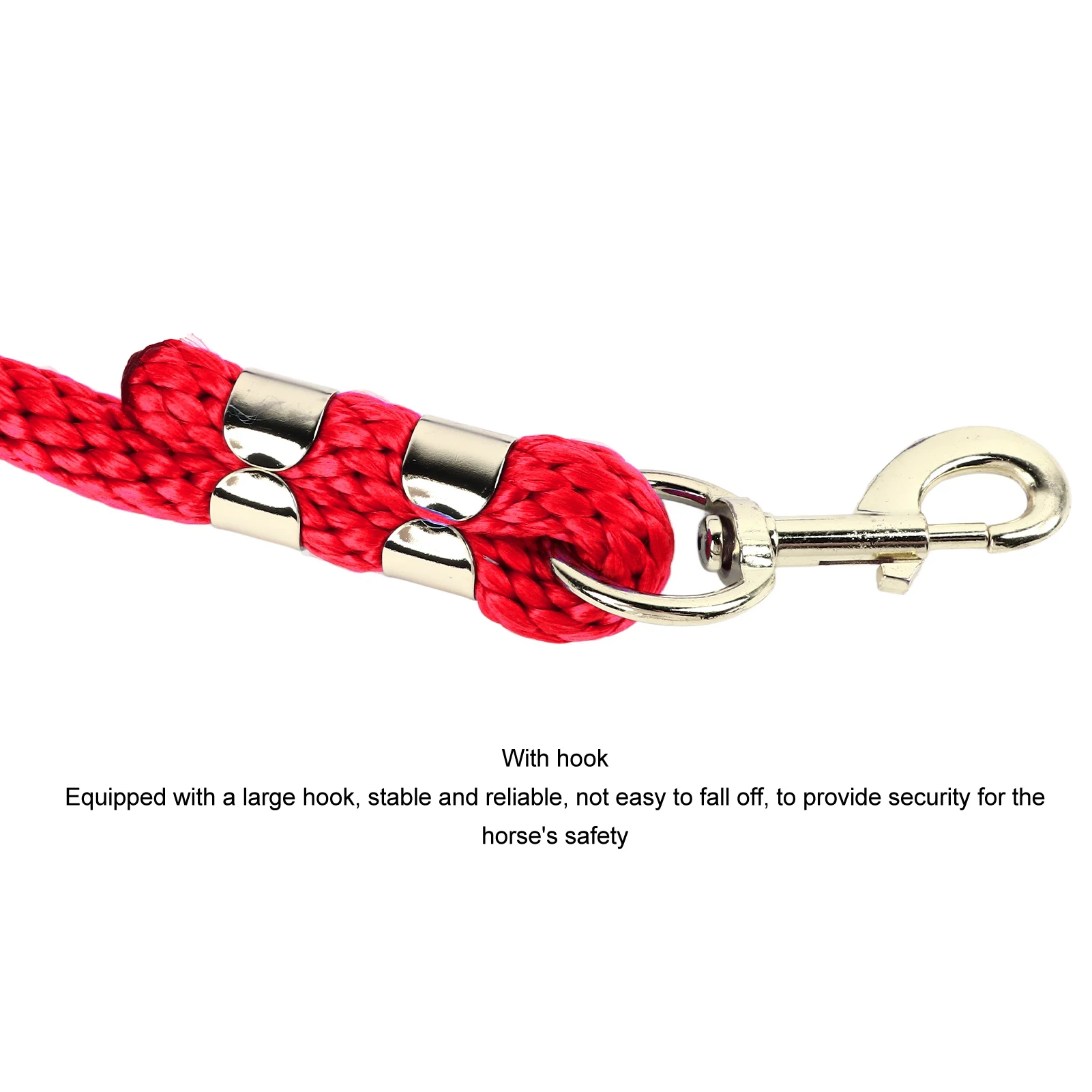 Heavy Duty 2m Horse Training Lunge Line with Snap Clip