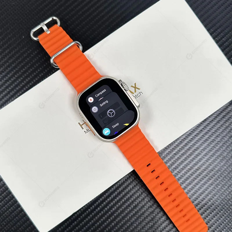 HK8 Pro Max Ʈ Ʈ ġ  49mm AMOLED ħ NFC Smartwatch  ƮϽ ð IOS 2023