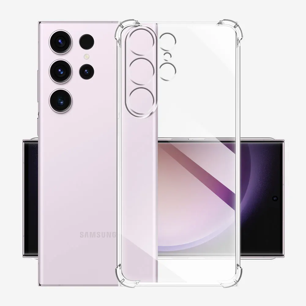 Shockproof Clear TPU Silicone Airbag Case - Transparent Protective Cover