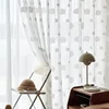 1PC American Style  2025 New Cloud Screens Bedrooms Balconies Embossed Three-dimensional Children's Rooms Window Curtains 1