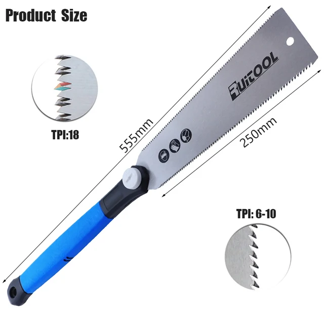 Sega A Mano Giapponese Ryoba 23 Cm - Doppio Taglio Per Legno, Falegnameria - Foto 2
