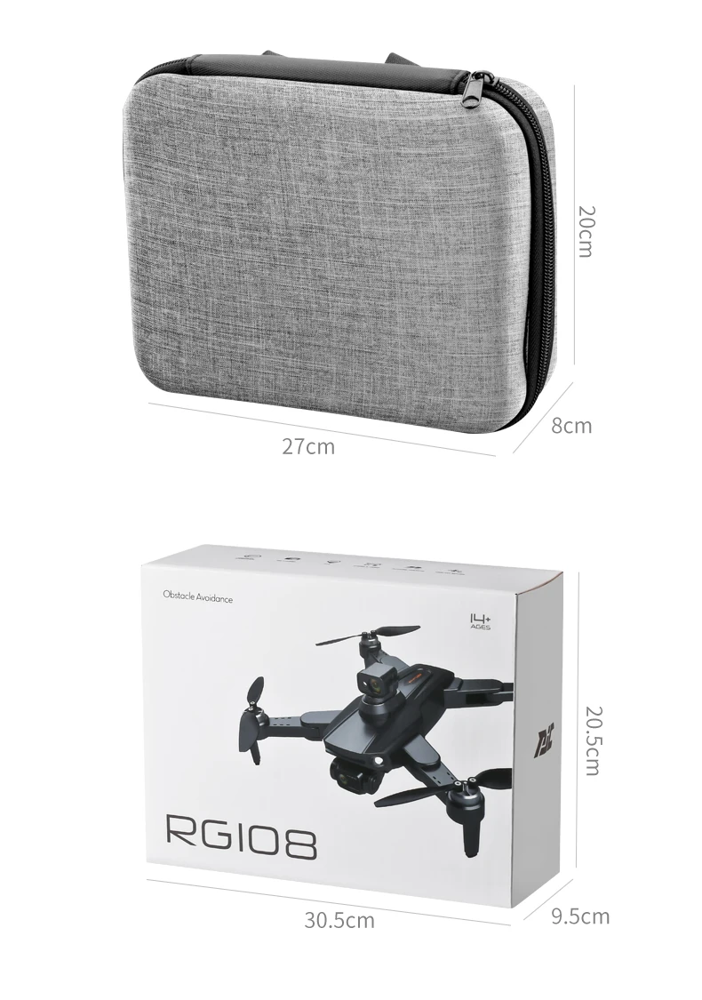 RG108 MAX Drone, 8 8cm 27cm Obstocle Avokdance 5 30.5c