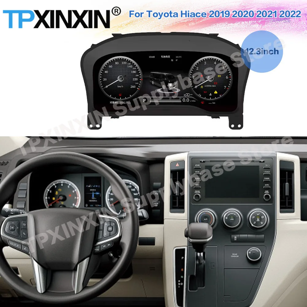 12.3 Inch For Toyota Hiace 2019 2020 2021 2022 Android Car Digital