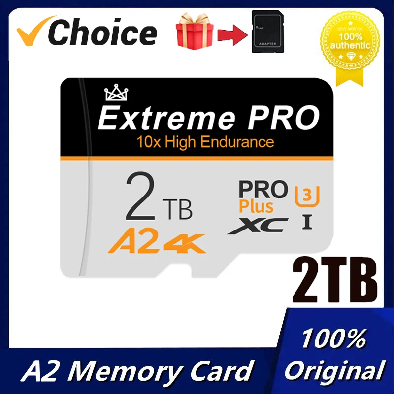 Scheda Sd Originale 2Tb Ad Alta Velocità Micro Tf Sd Card 1Tb Tf Sd Memory Card Cellulare Computer Fotocamera Flash Memory Card 2024 Nuovo