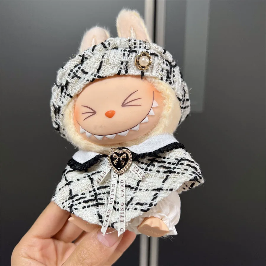 For Labubu Doll Clothes Hoodies Doll Clothes Color Match Hoodies Dolls Accessories Cute Decoration Little Cloths( no doll)