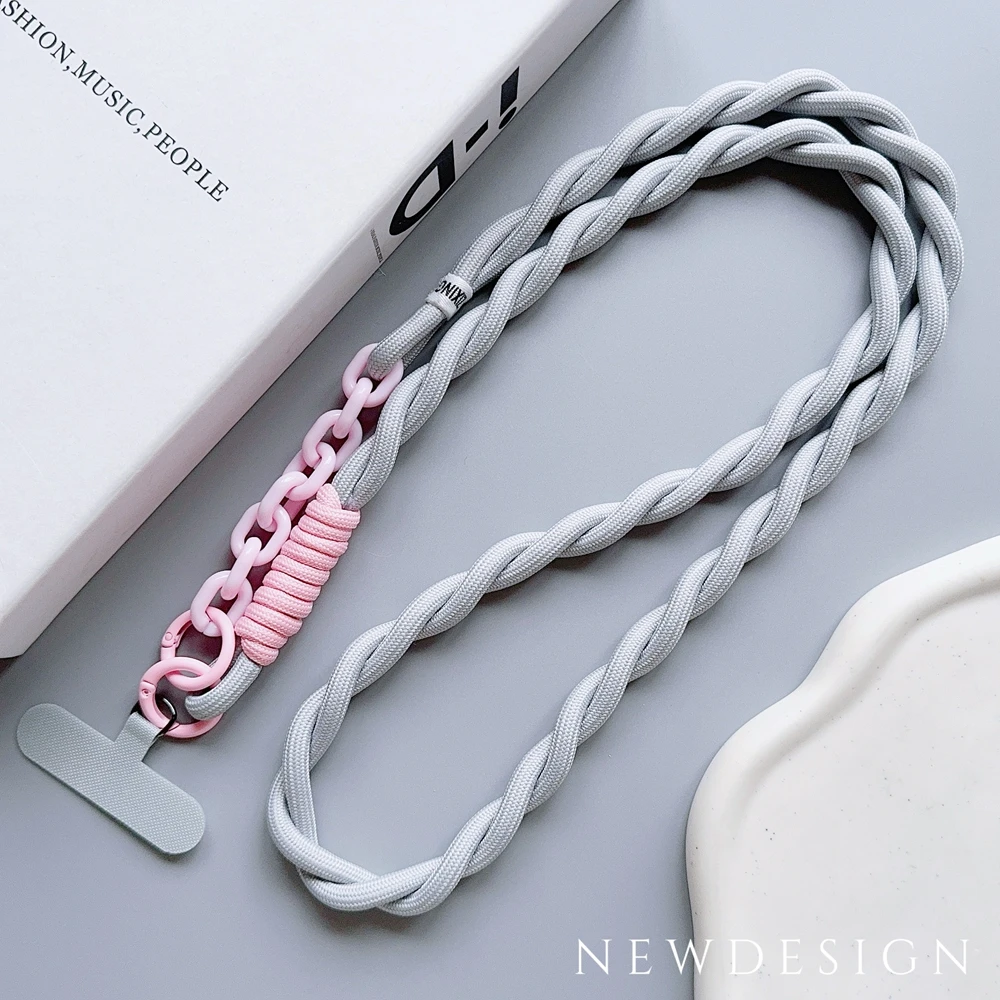 Korea Mode Universal Telefon Lanyard Strap Handy Hängen Seil Neck Straps Anti-verloren Lanyard Handy Zubehör 120CM – Detail 10