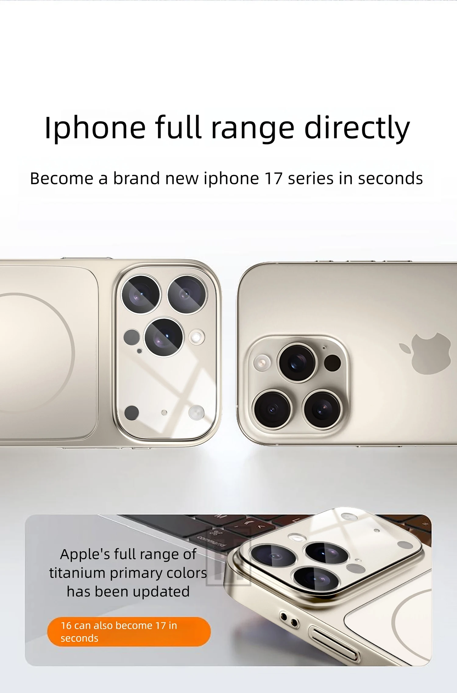 Luxury iPhone Case - Large Frame Glass Lens Protection for iPhone 14151617 Pro Max Magsafe Magnetic PC Hard Cover