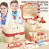 58Pcs Medical Toy Kids Doctor Pretend Play Kit, Pretend Play Set with Stethoscope for Kids Doctor Role Play Dress-Up , Birthday 4
