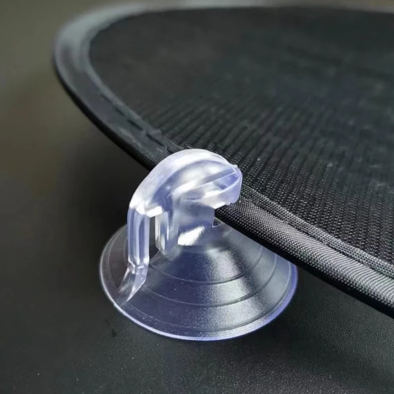자동차 햇빛가리개 햇빛가리개 진공 햇빛가리개, 강력한 투명 유리 흡입, 자동차 선 바이저 흡입, 클립, 38mm, 10 개