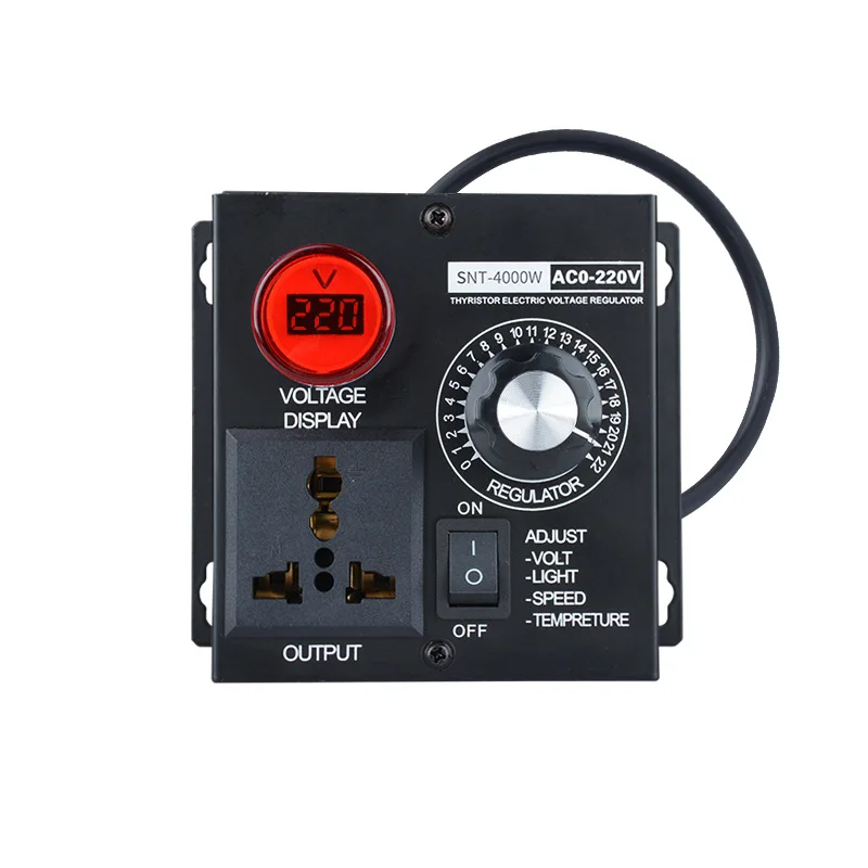 220V AC Variable Speed Controller Motor Governor Grinder Regulator