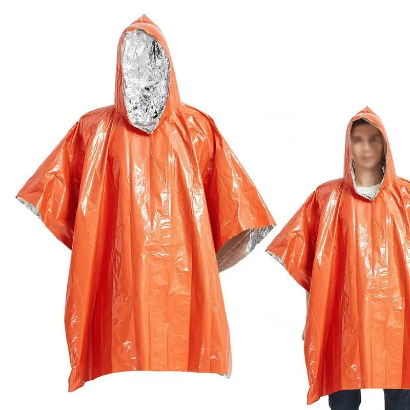 

Аварийный плащ для кемпинга на открытом воздухе, светоотражающий пончо для первой помощи, плащ для верховой езды, плащ для первой помощи, алюминиевая форма, тепловое одеяло, Новинка