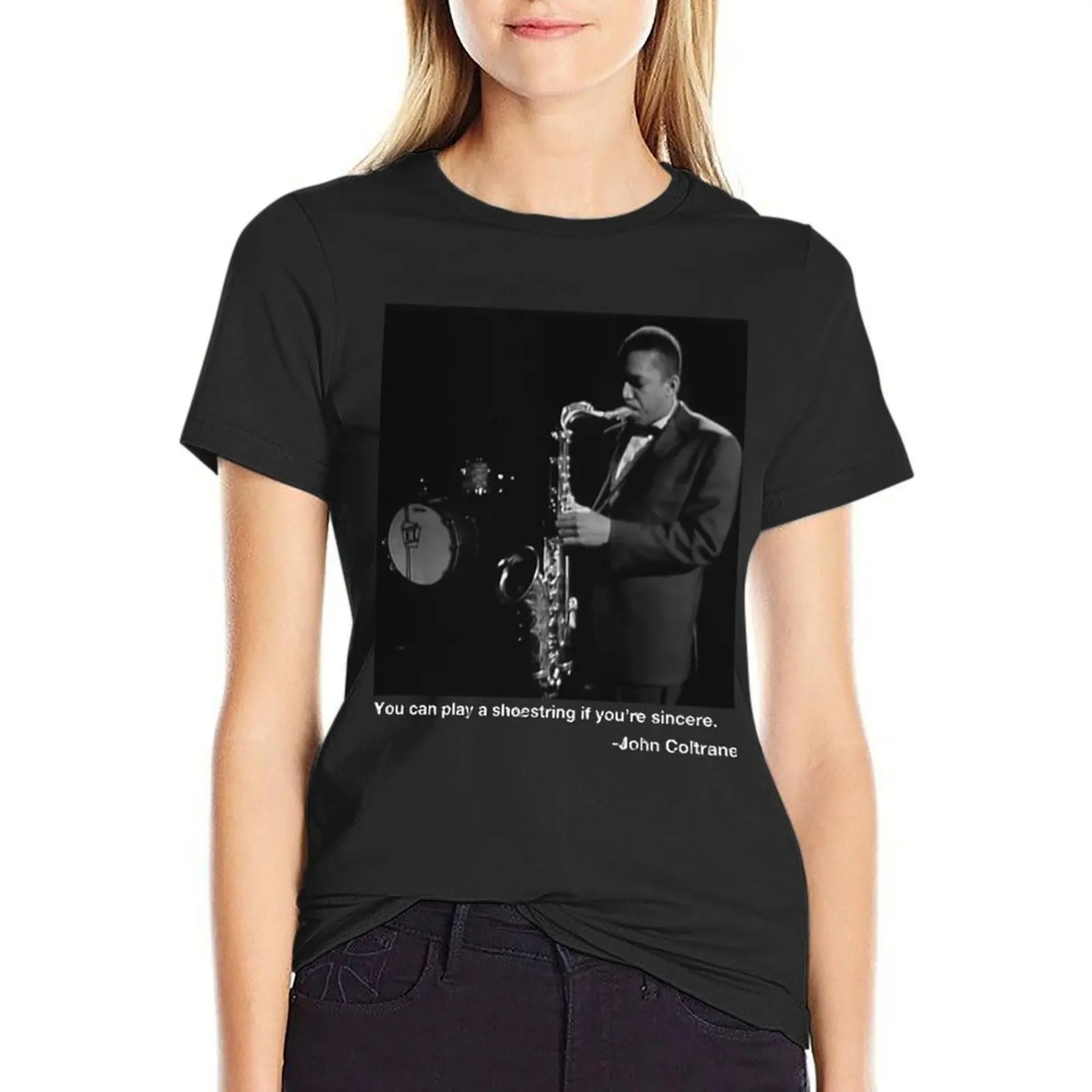 

John Coltrane T-Shirt oversized Short sleeve tee kawaii clothes new edition t shirts for Women