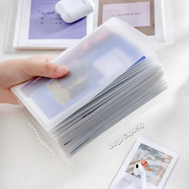 Elegant and Minimalist Polaroid Frosted PP Photo Album Large Capacity Pocket Style Material Storage Book Multi Specification Inf 2