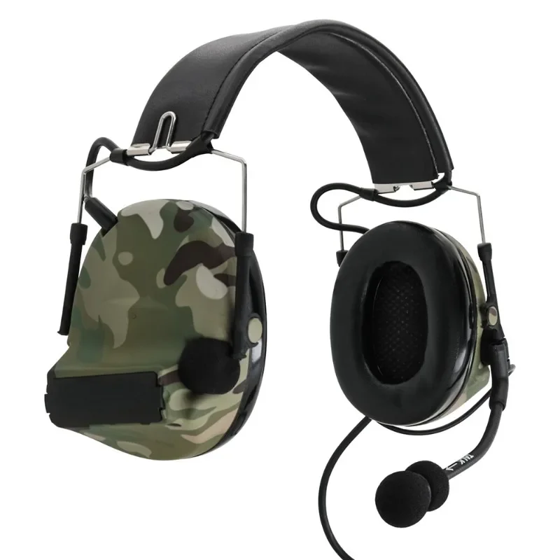 Tactical Headset Electronic Airsoft Noise Cancelling Pickups Hearing Protection COMTACII Shooting Headset and U94 PTT