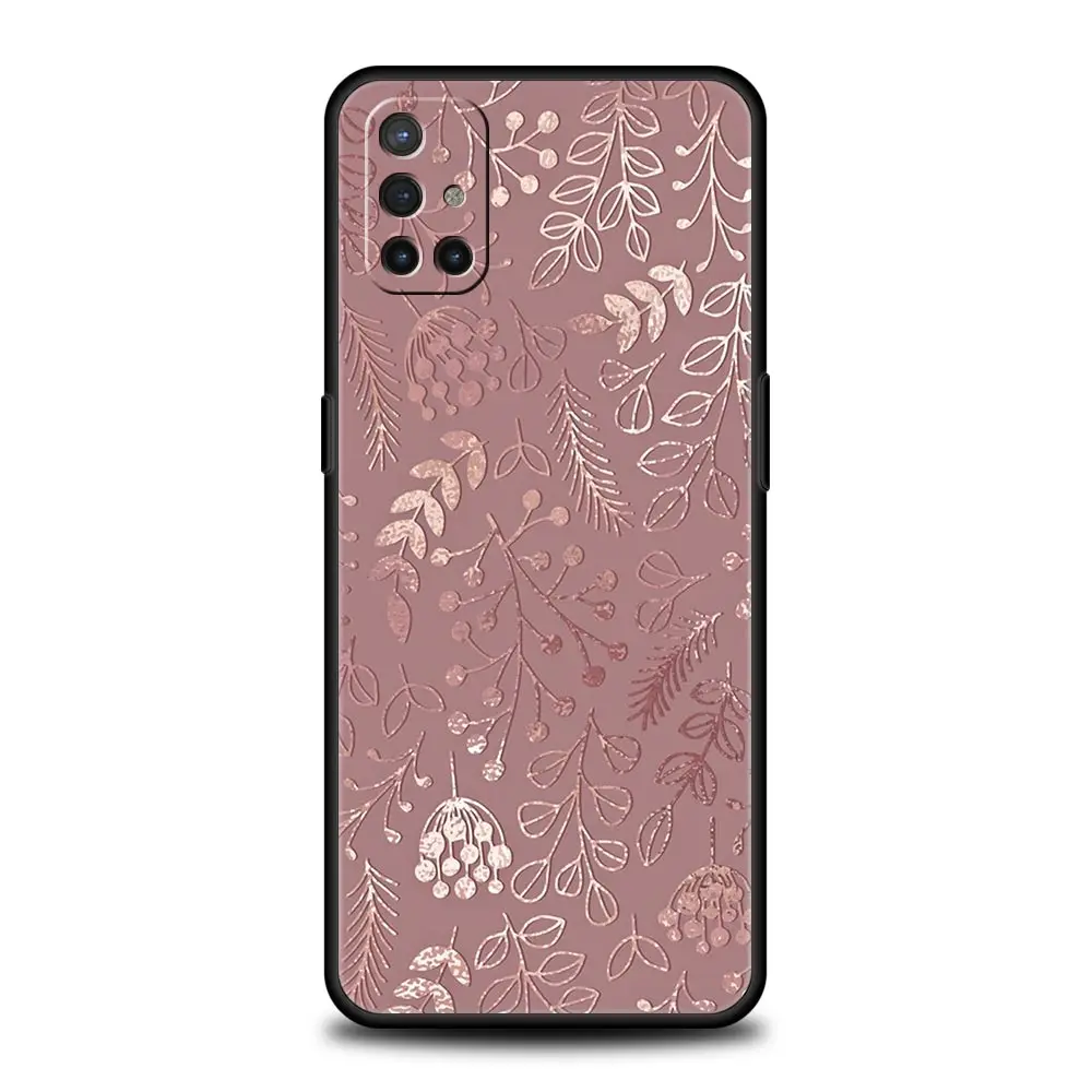Elegant Gold & Pink Marble Phone Case - Stylish Protective Cover