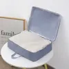 Space Saving Self Compression Organizer with Zipper Clothes Storage Bag Clothes Organizer for Comforters Clothes Blankets Sheets 5