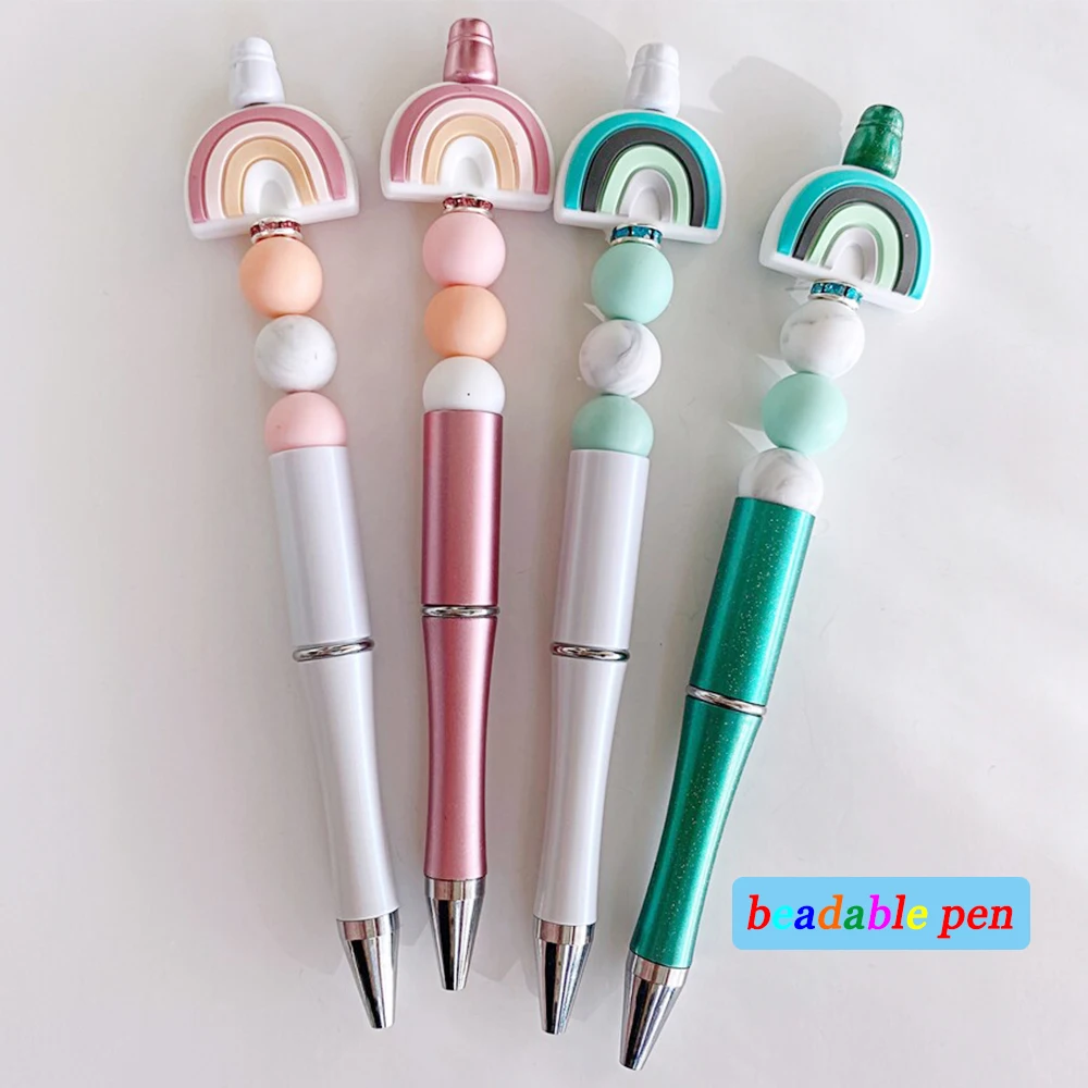 5 Pieces Ballpoint Pens Cute School Writing Supplies Black Ink Beadable Pens  for Classroom Journaling Graduation Students Draw - AliExpress