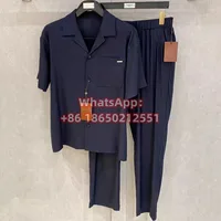 Ensemble Sportif Italien LP Style Old Money Décontracté avec Col Revers et Manches Courtes, Chemise et Pantalon 250828 2