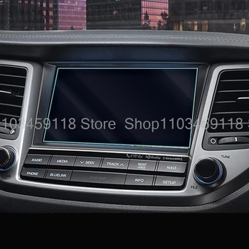 Pellicola protettiva per schermo in vetro temperato per Hyundai Tucson 2015 2016 2017 Accessori per navigazione gps per auto antigraffio