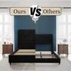 Bed Frame Queen Size Upholstered Platform Beds with 52.8'' Tall Sleigh Headboard, No Box Spring Needed, Bed Frame Queen 6