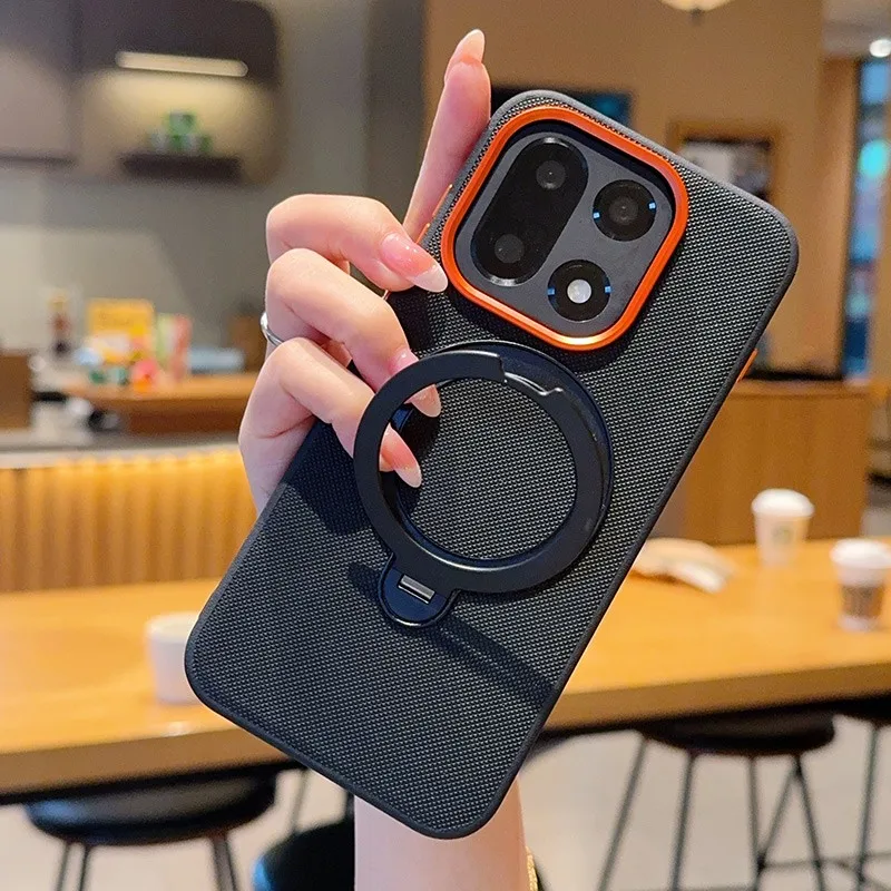 Enhanced Magnetic Ring Holder Armor Case with Hybrid TPU/PC Protection