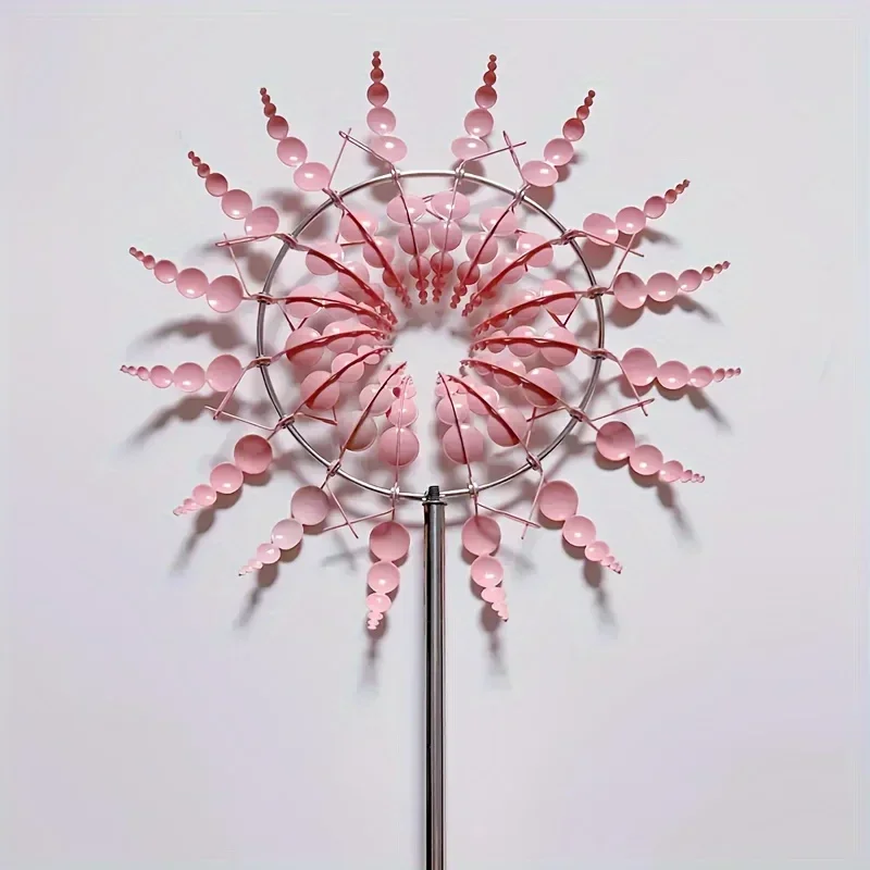 Creative Courtyard Garden Lawn Decoration Unique Wind Collector Magical Kinetic Energy Metal Windmill Rotator garden art decor windmill toys garden windmill