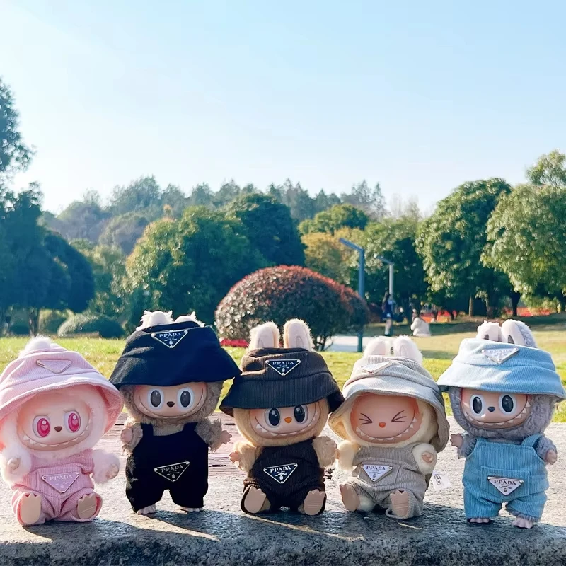 ل 17 سنتيمتر Labubu ملابس دمى مجموعة بلون عموما و...