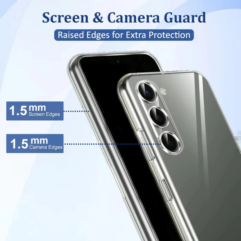 Soft TPU Clear Back Phone Case - Sleek and Durable Protective Cover