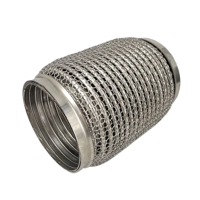 Stainless Steel SUS304 Exhaust Flex Pipes Tube Flex Coupler With Interlock Super Flexible 51x150mm 63x100mm 63x150mm 76x100mm exhaust flex pipes