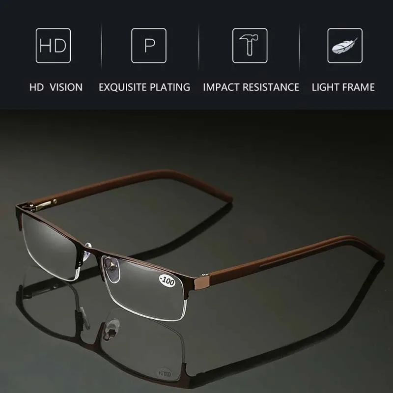 Lunettes De Vue Alium 180 1 - Monture Métal Vert Foncé Mat, Grande Taille (51 Mm) - Homme