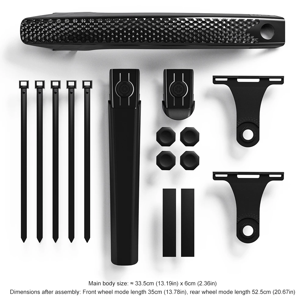 Cycling Mud Flaps Strong Toughness Bike Tire Wheel Mudguard Lightweight Front & Rear Mudguard for Front Rear Wheels Below 50mm